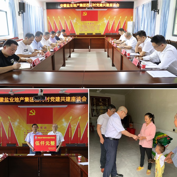 安徽盐业地产集团党委赴西河村开展结对共建帮扶慰问运动